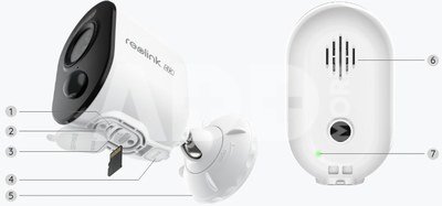 Reolink | Smart Standalone Wire-Free Camera | Argus Series B350 | Bullet | 8 MP | Fixed | IP65 | H.265 | Micro SD, Max. 128GB