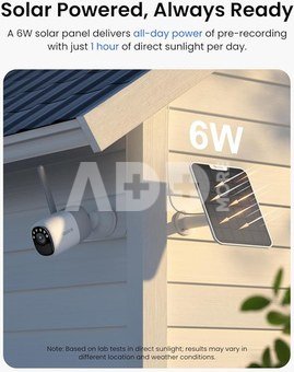 Reolink Wireless Pan & Tilt Long Lasting Solar/Battery Camera with Spotlights | Altas Series B630 with Solar Panel | Bullet | 4 MP | 4mm/F1.0 | Micro SD, Max. 512 GB