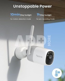 Reolink Wireless Pan & Tilt Long Lasting Solar/Battery Camera with Spotlights | Altas Series B630 with Solar Panel | Bullet | 4 MP | 4mm/F1.0 | Micro SD, Max. 512 GB