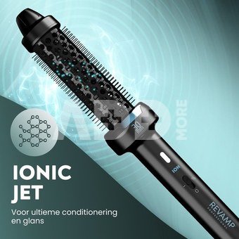 Revamp BR-1300A-EU Ceramic & Ionic 30mm Hot Brush Black