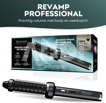 Revamp BR-1300A-EU Ceramic & Ionic 30mm Hot Brush Black
