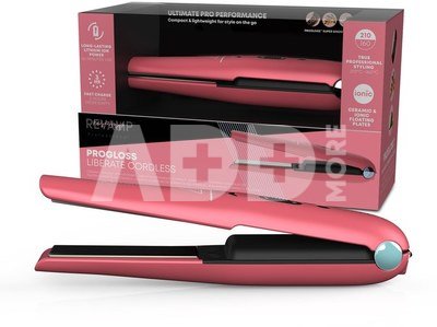 Revamp ST-1700PK-EB Progloss Liberate Cordless Ceramic Compact Hair Straightener Pink