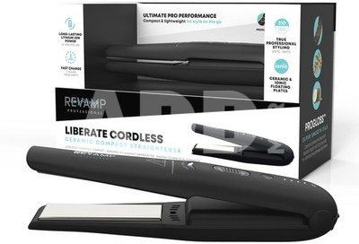 Revamp ST-1700X-EU2 Progloss Liberate Cordless Ceramic Compact Hair Straightener Black