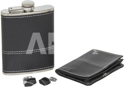 Rinkinys gertuvė metalinė+sąsagos+dėklas vizitinėms KW8SW1