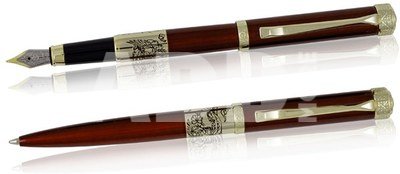 Rinkinys parkeris+rašiklis dėžutėje "Charles red" raudonas RE36PD REGAL