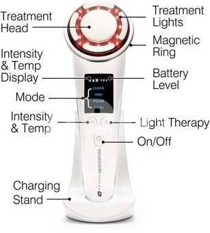 Rio FCTL-TOP-EU/1.0 Facelift & Tone Beauty Spa, 6-In-1 Skincare Tool