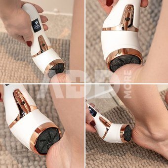 Rio PEDI5-EU/1.1 Go Smooth Electric Foot File With Vacuum Action, White