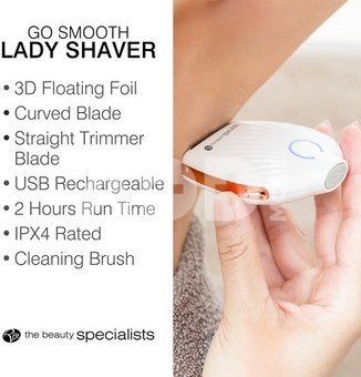 Rio SHSH-WH-BOT-EU/1.0 Go Smooth Lady Shaver, White