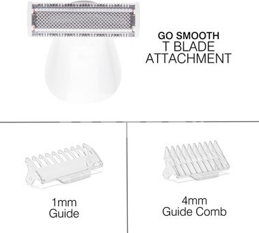 Rio SHTR-EU/1.3 Go Smooth 4-In-1 Lady Shaver & Bikini Trimmer, White