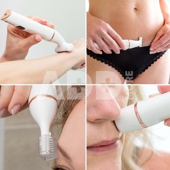 Rio SHTR-EU/1.3 Go Smooth 4-In-1 Lady Shaver & Bikini Trimmer, White