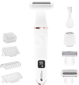 Rio SHTR-EU/1.3 Go Smooth 4-In-1 Lady Shaver & Bikini Trimmer, White
