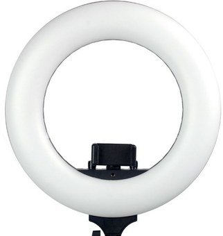 Caruba Round Vlogger 12 inch LED set met tas   Black