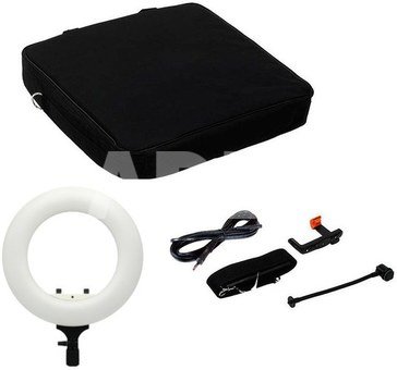 Caruba Round Vlogger 12 inch LED set met tas   White
