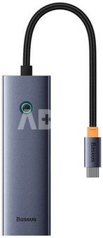Rozbočovač 4v1 Baseus UltraJoy USB-C na USB 3.0 (vesm&iacute;rně šed&yacute;)