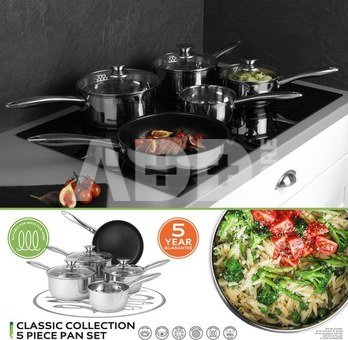 Russell Hobbs BW06572EU72 Classic collection S/S pan set 5pcs