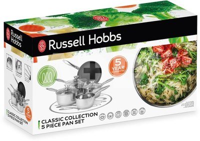 Russell Hobbs BW06572EU72 Classic collection S/S pan set 5pcs