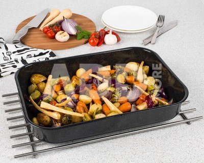 Russell Hobbs CW114312 VIT Enamel 42cm Deep Roaster