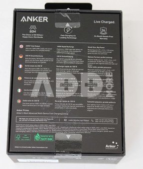 SALE OUT. Anker Power Bank, 200 W | Prime | 20000 mAh | Black | UNPACKED, SMALL SCRATCHED ON TOP
