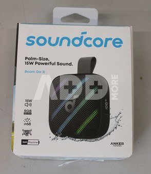 SALE OUT. Anker Soundcore Boom Go 3i Portable Bluetooth Speaker, Black | Anker Soundcore Speaker | Boom Go 3i | Warranty 24 month(s) | 15 W | Waterproof | Bluetooth | Portable | Black | DEMO