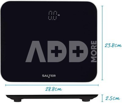 Salter 9204 BFEU12 Phantom Electronic Scale, Black