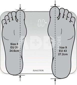 Salter 9204 BFEU12 Phantom Electronic Scale, Black