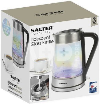 Salter EK5078IRFVDE Iridescent Glass Kettle