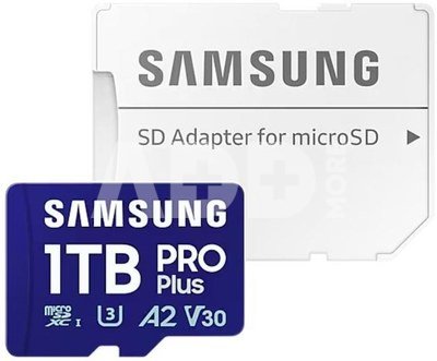Samsung microSD Card MB-MD1T0SA/WW 1TB PRO+ + adapter MB-MD1T0SA/EU