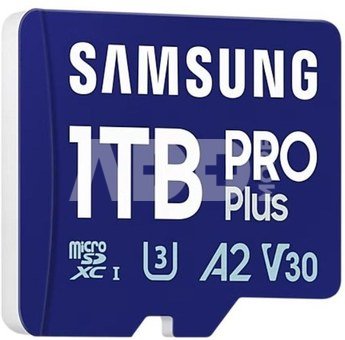 Samsung microSD Card MB-MD1T0SA/WW 1TB PRO+ + adapter MB-MD1T0SA/EU