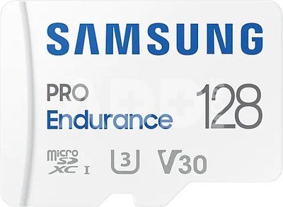 Samsung PRO Endurance MB-MJ128KA/EU 128 GB, MicroSD Memory Card, Flash memory class U3, V30, Class 10, SD adapter