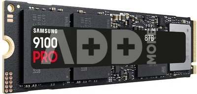 Samsung SSD | 9100 PRO | 8000 GB | Solid-state drive interface PCIe 5.0 x4, NVMe 2.0 | Read speed 14800 MB/s | Write speed 13400 MB/s