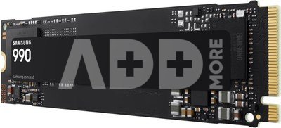 Samsung SSD | 990 | 1000 GB | SSD form factor M.2 2280 | Solid-state drive interface PCIe 4.0 x4, NVMe 2.0 | Read speed 7150 MB/s | Write speed 6450 MB/s