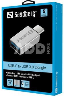 Sandberg 136-24 USB-C to USB 3.0 Dongle
