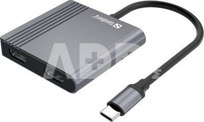 Sandberg 136-44 USB-C Dock 2xHDMI+USB+PD