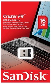 SanDisk Cruzer Fit 16GB Without Cap SDCZ33-016G-G35