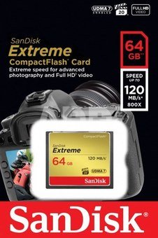 SanDisk Extreme CF 64GB 120MB/s UDMA7 SDCFXSB-064G-G46