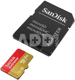 SANDISK EXTREME microSDXC 512 GB 190/130 MB/s UHS-I U3 memory card (SDSQXAV-512G-GN6MA)