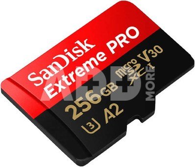 SanDisk microSDXC 256GB Extreme Pro A2 C10 V30 UHS-I U3