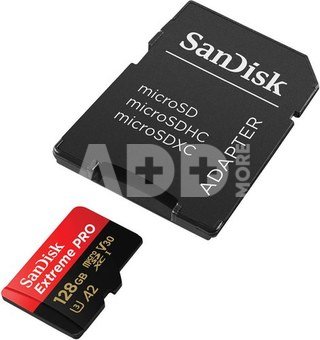 SanDisk microSDXC 128GB Extreme Pro A2 C10 V30 UHS-I U3