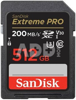 Sandisk memory card SDXC 512GB Extreme Pro