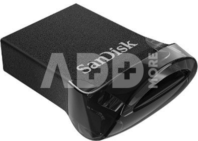 Sandisk Ultra Fit&trade; USB 3.1 - Small Form Factor Plug and Stay Hi-Speed USB Drive 256 GB, USB 3.1, Black
