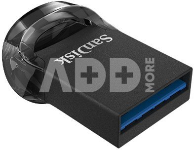 Sandisk Ultra Fit&trade; USB 3.1 - Small Form Factor Plug and Stay Hi-Speed USB Drive 256 GB, USB 3.1, Black