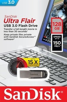 SanDisk Cruzer Ultra Flair 128GB USB 3.0 SDCZ73-128G-G46