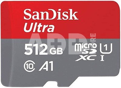 SanDisk Ultra Lite microSDXC Ad. 512GB 100MB/s SDSQUNR-512G-GN6TA
