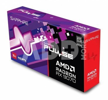 Sapphire Technology Graphics card Radeon RX 9070 PULSE 16GB GDDR6 256bit 2DP/2HDMI