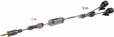 SARAMONIC LAVMIC 2M DUAL WIRED LAVALIER MICROPHONE