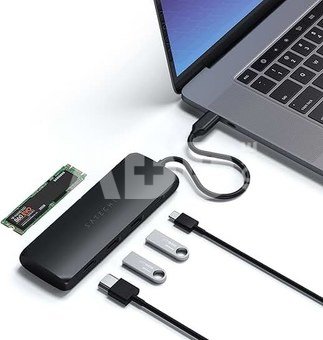 Satechi USB-C Hybrid Multiport Adapter with SSD Enclosure black