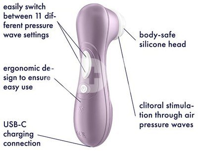 Satisfyer air impulse vibrator Pro 2 Generation 2, purple