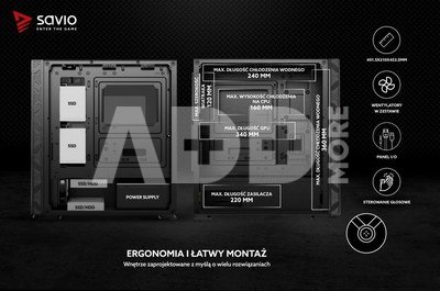 Savio Case glass Prime X1