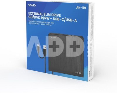 Savio External Slim drive DVD SAVIO AK-59