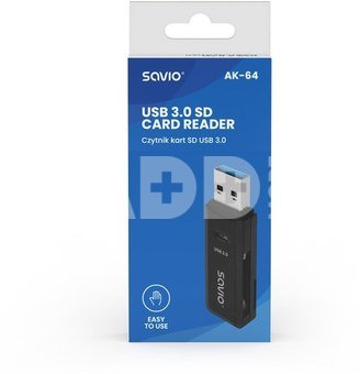 Savio SD card reader AK-64